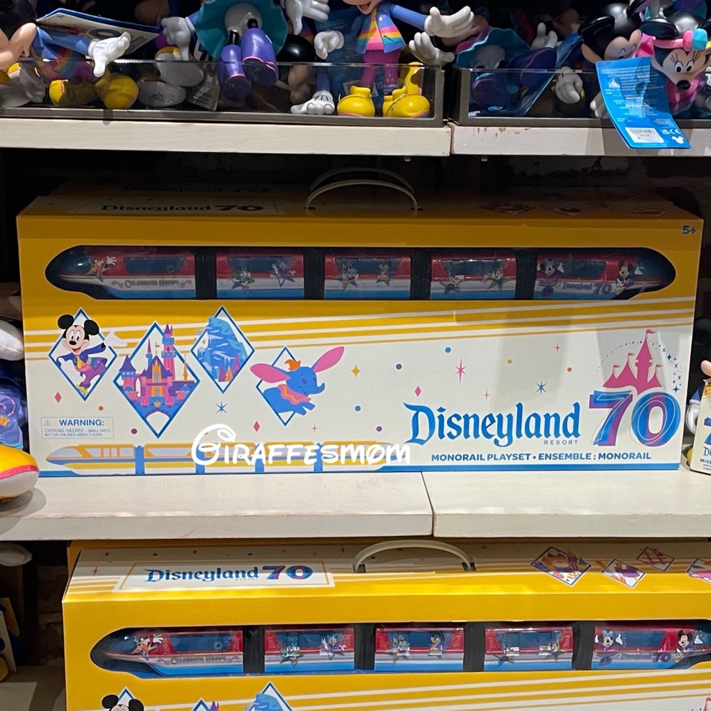2025 Disneyland 70th Anniversary Monorail Set  NEW
